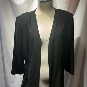 black suit jacket lightweight thin shoulder pads nwt